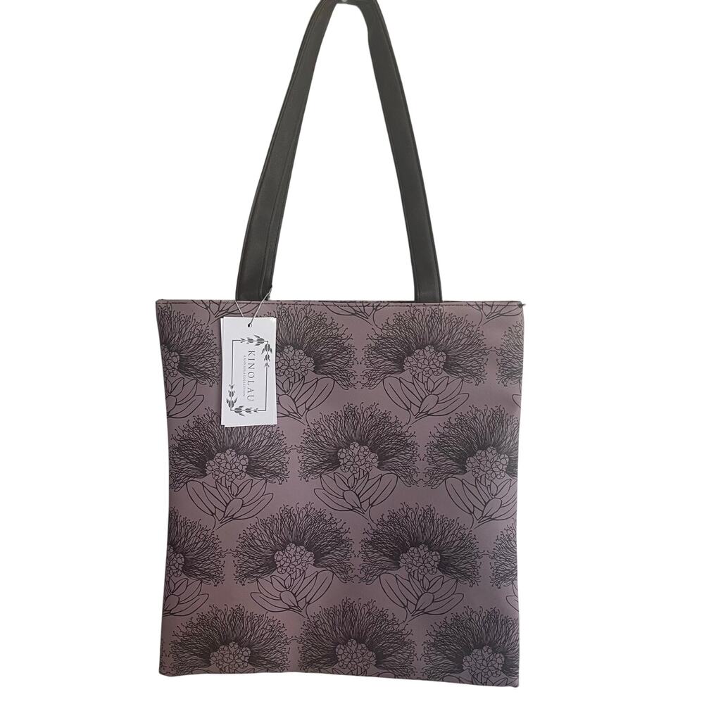 Manaola Kinolau Lehua Lavender Tote Bag NWT